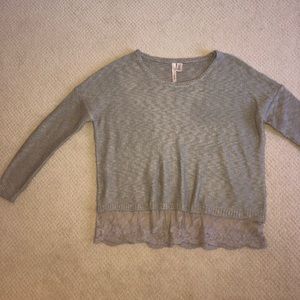Beige Lace Sweater